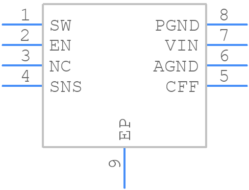 MIC23050-GYML-TR - Microchip - PCB symbol