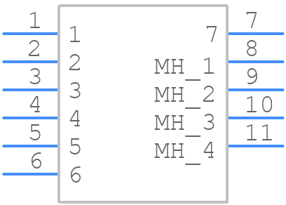 M80-8430742 - Harwin - PCB symbol