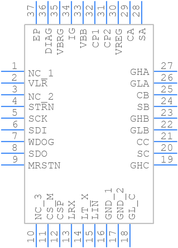 A4964KEVTR-J - Allegro Microsystems - PCB symbol