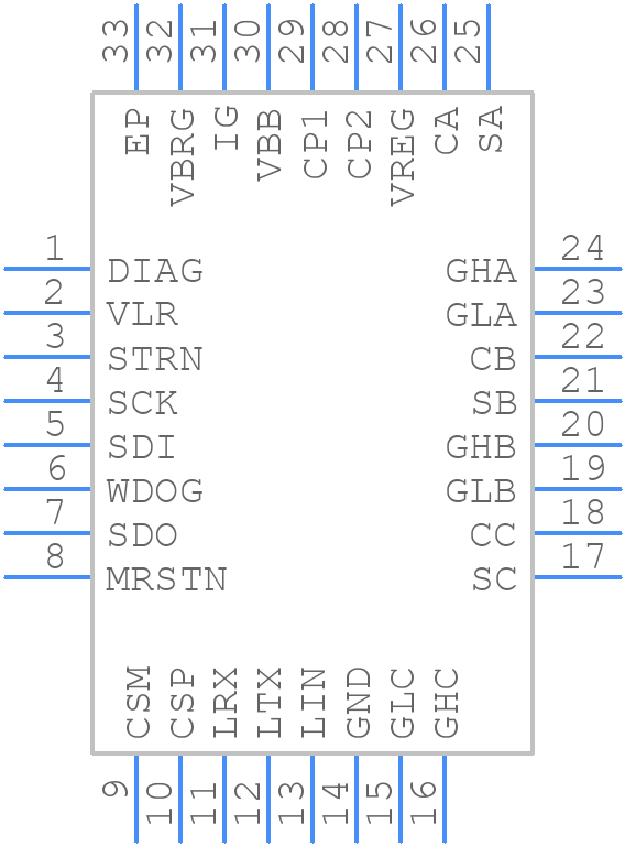 A4964KJPTR-T - Allegro Microsystems - PCB symbol
