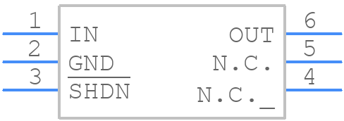 MAX8841ELT18+T - Analog Devices - PCB symbol