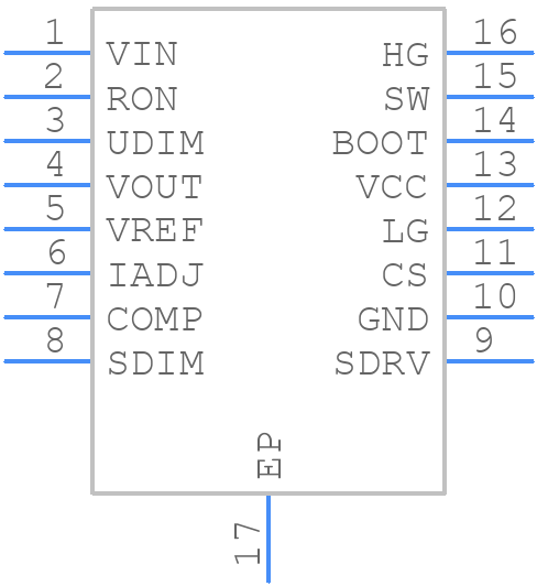 TPS92641PWP/NOPB - Texas Instruments - PCB symbol