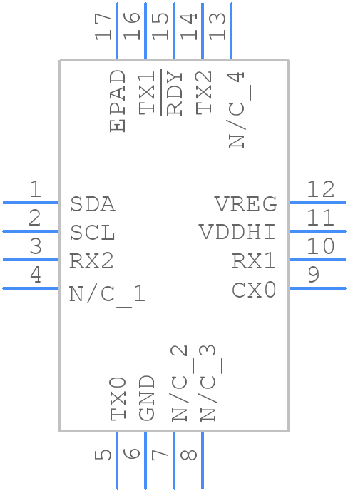 IQS2660QNR - Azoteq - PCB symbol