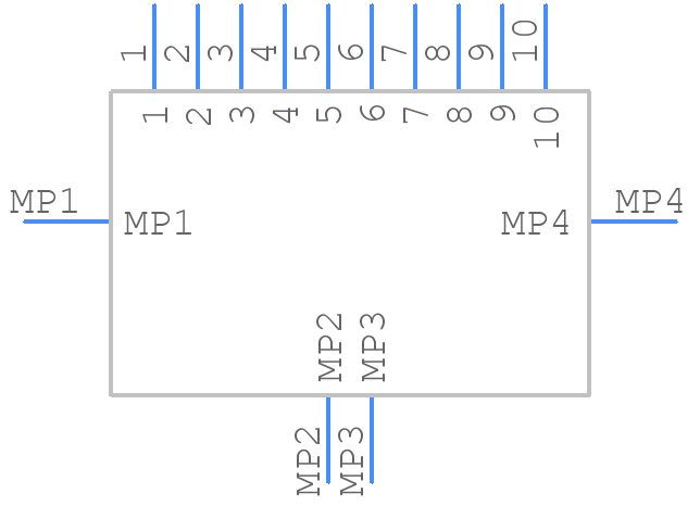 52746-1070 - Molex - PCB symbol