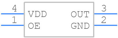 SIT9005AI-21-18EH40.000000E - SiTime - PCB symbol