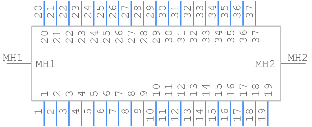 KF22X-C37S-NJ - Kycon - PCB symbol