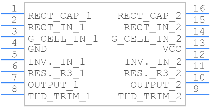 SA571D - onsemi - PCB symbol