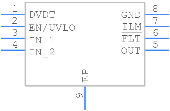 TPS259541DSGR - Texas Instruments - PCB symbol