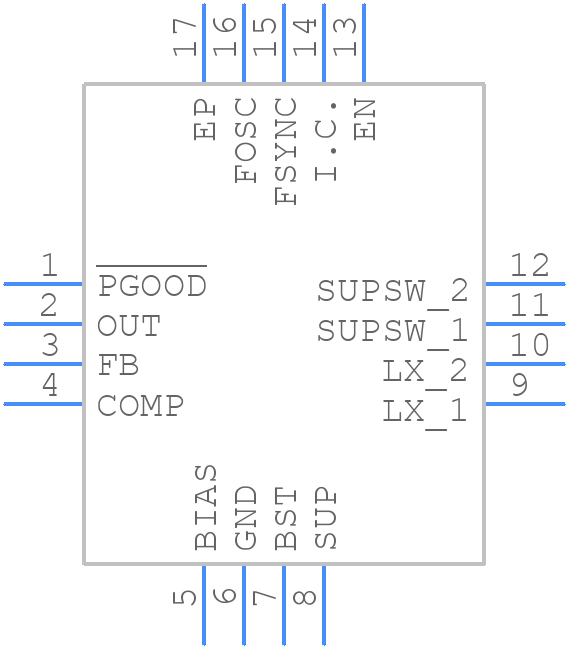MAX16977RATE/V+ - Analog Devices - PCB symbol
