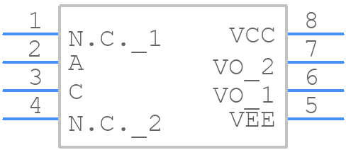 VO3120-X001 - Vishay - PCB symbol