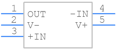 TLV3491AIDBVTG4 - Texas Instruments - PCB symbol