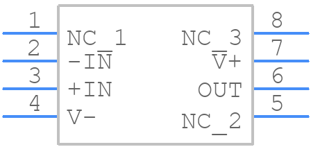 TLV3491AIDR - Texas Instruments - PCB symbol