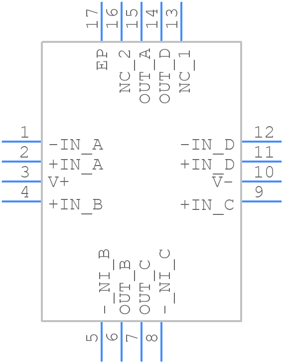 AD8624ACPZ-R2 - Analog Devices - PCB symbol