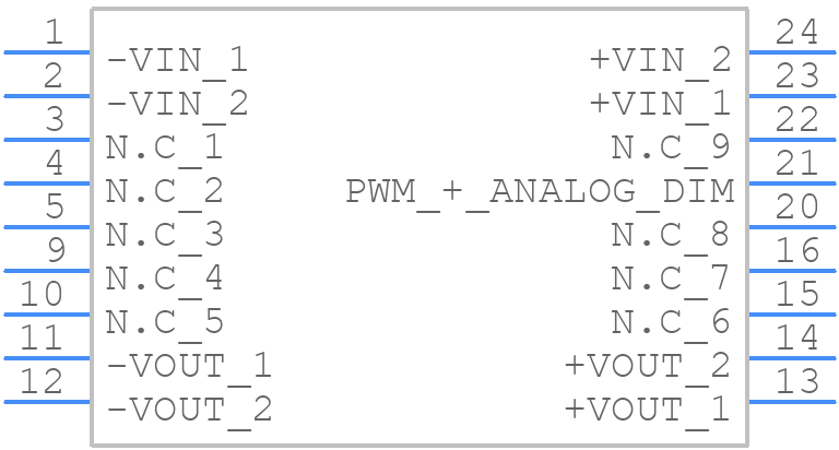 LDD-1500LS - Mean Well - PCB symbol