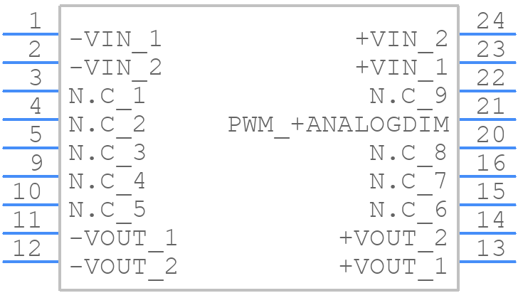 LDD-1200LS - Mean Well - PCB symbol