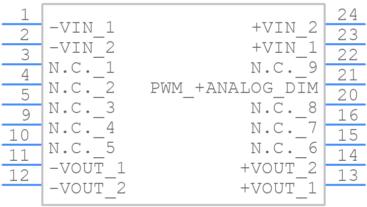 LDD-1000LS - Mean Well - PCB symbol