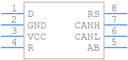 SN65HVD235DR - Texas Instruments - PCB symbol