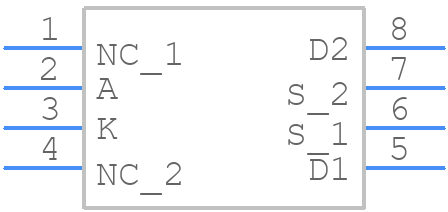 G3VM-201FR - Omron Electronics - PCB symbol