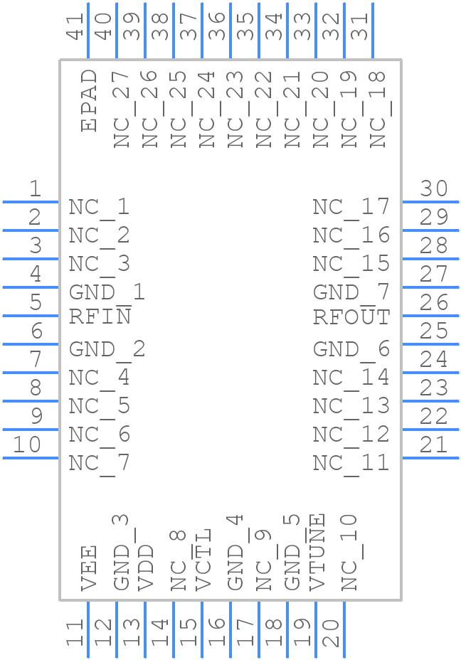 ADMV8432ACPZ - Analog Devices - PCB symbol