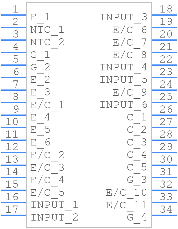 F3L150R07W2E3_B11 - Infineon - PCB symbol