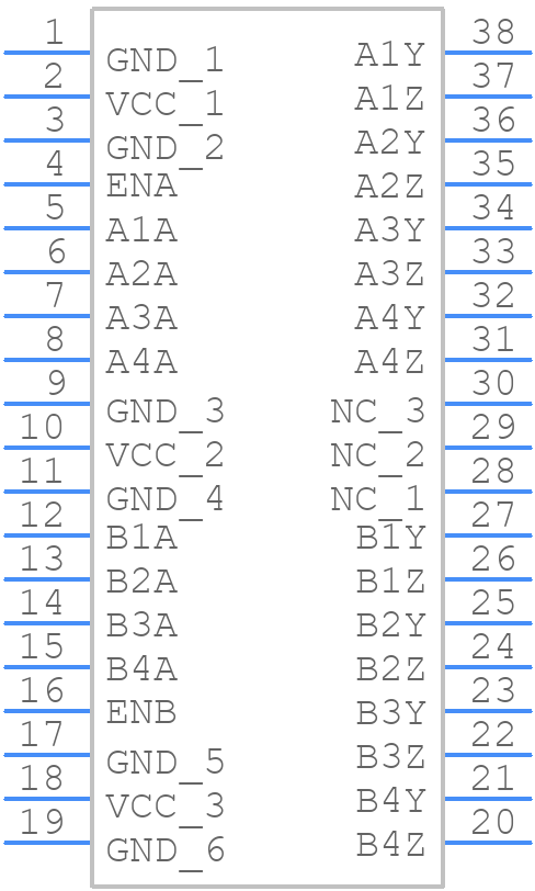 SN65LVDS389DBTG4 - Texas Instruments - PCB symbol
