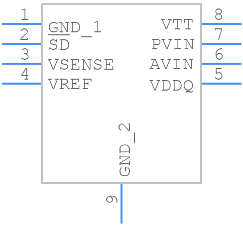 LP2998QMR/NOPB - Texas Instruments - PCB symbol
