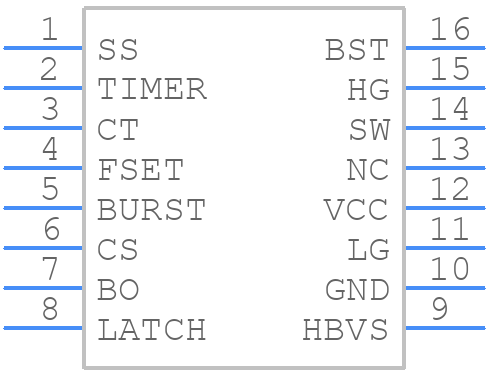 HR1001CGS-Z - Monolithic Power Systems (MPS) - PCB symbol