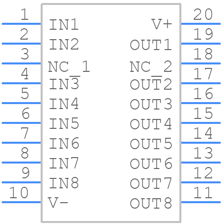 MAX4507EAP+ - Analog Devices - PCB symbol