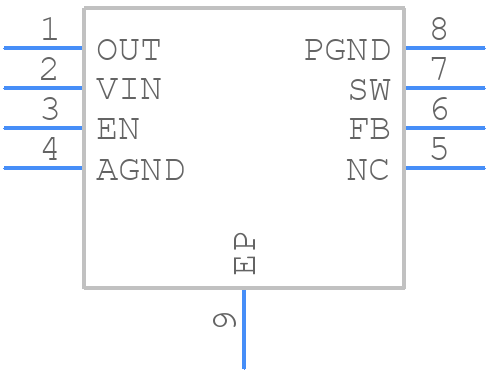 MIC2293-34YML-TR - Microchip - PCB symbol