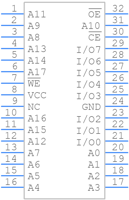 AT29C020-90TI - Microchip - PCB symbol