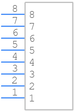 DF13-8P-1.25DSA - Hirose - PCB symbol