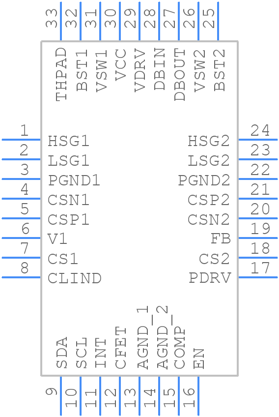 NCP81239AMNTXG - onsemi - PCB symbol