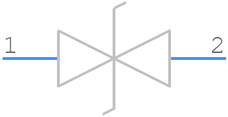 PESD3V3L1BAZ - Nexperia - PCB symbol
