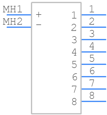 MCTDS-08 - Multicomp Pro - PCB symbol