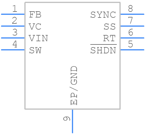 LT3580IMS8E#PBF - Analog Devices - PCB symbol