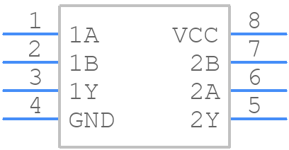 SN75452BDRG4 - Texas Instruments - PCB symbol