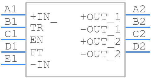 DCM4623TD2K26E0T00 - VICOR - PCB symbol