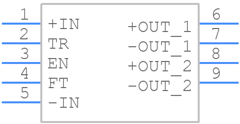 DCM4623TD2K13E0T00 - VICOR - PCB symbol