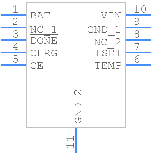 DIO5158CD10 - DIOO Microcircuits - PCB symbol