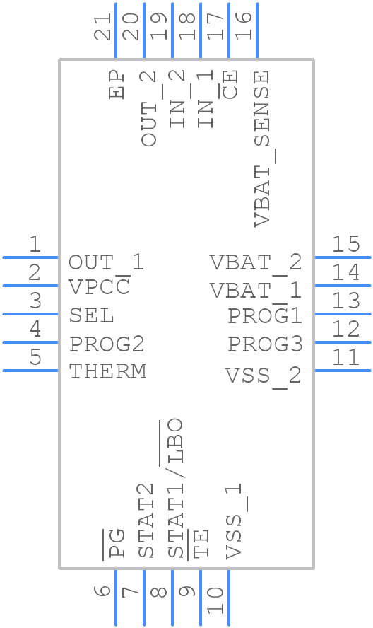 MCP73871-1AAI/ML - Microchip - PCB symbol