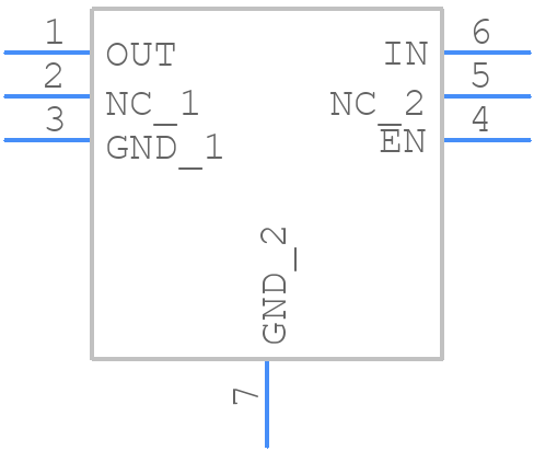 TLV75712PDRVR - Texas Instruments - PCB symbol