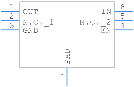 TLV75740PDRVR - Texas Instruments - PCB symbol