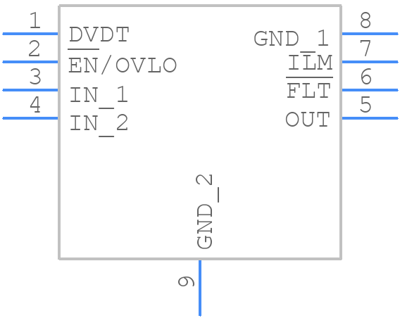 TPS259573DSGR - Texas Instruments - PCB symbol