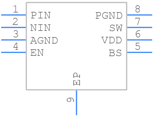 MP7740DN-LF-P - Monolithic Power Systems (MPS) - PCB symbol