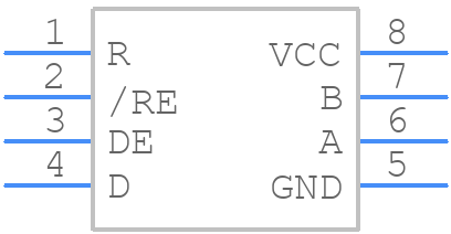 THVD1510DGKR - Texas Instruments - PCB symbol