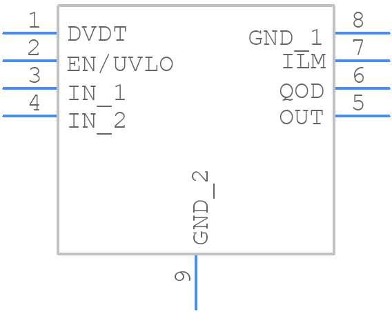 TPS259525DSGR - Texas Instruments - PCB symbol