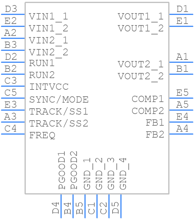 LTM4622IY#PBF - Analog Devices - PCB symbol