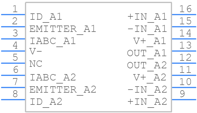 CA3280AE - Renesas Electronics - PCB symbol
