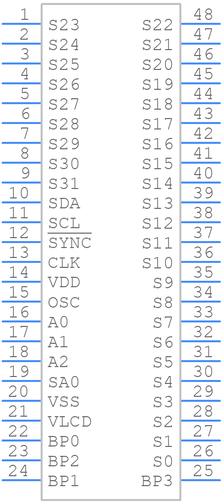 PCF8562TT/2,118 - NXP - PCB symbol