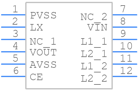 XCL209A333DR - Torex - PCB symbol
